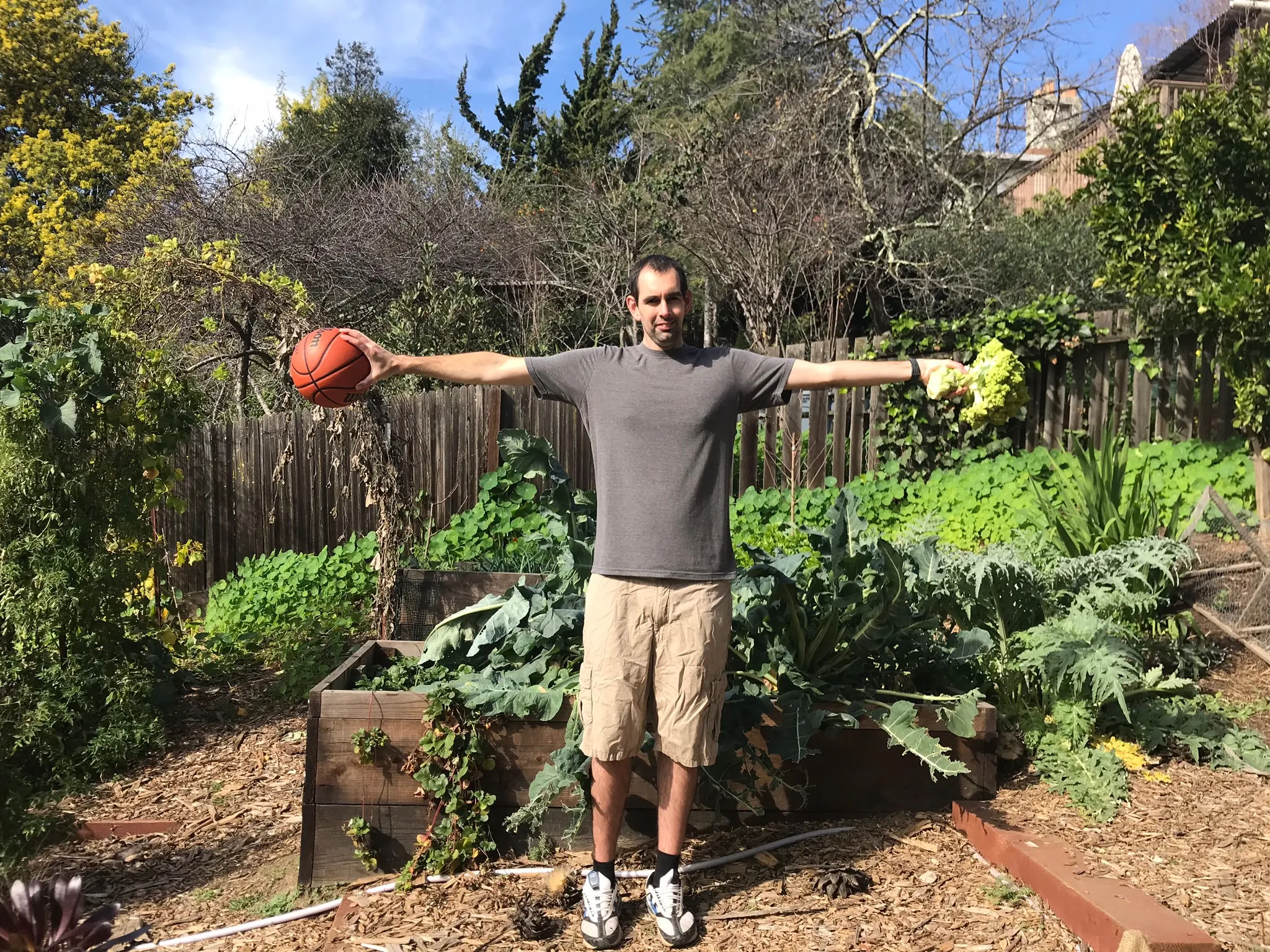 Paul showing off his wings